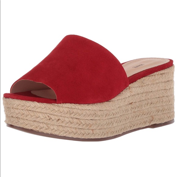 Genuine Leather Espadrille Wedge Flat Platform - Picture 12 of 13